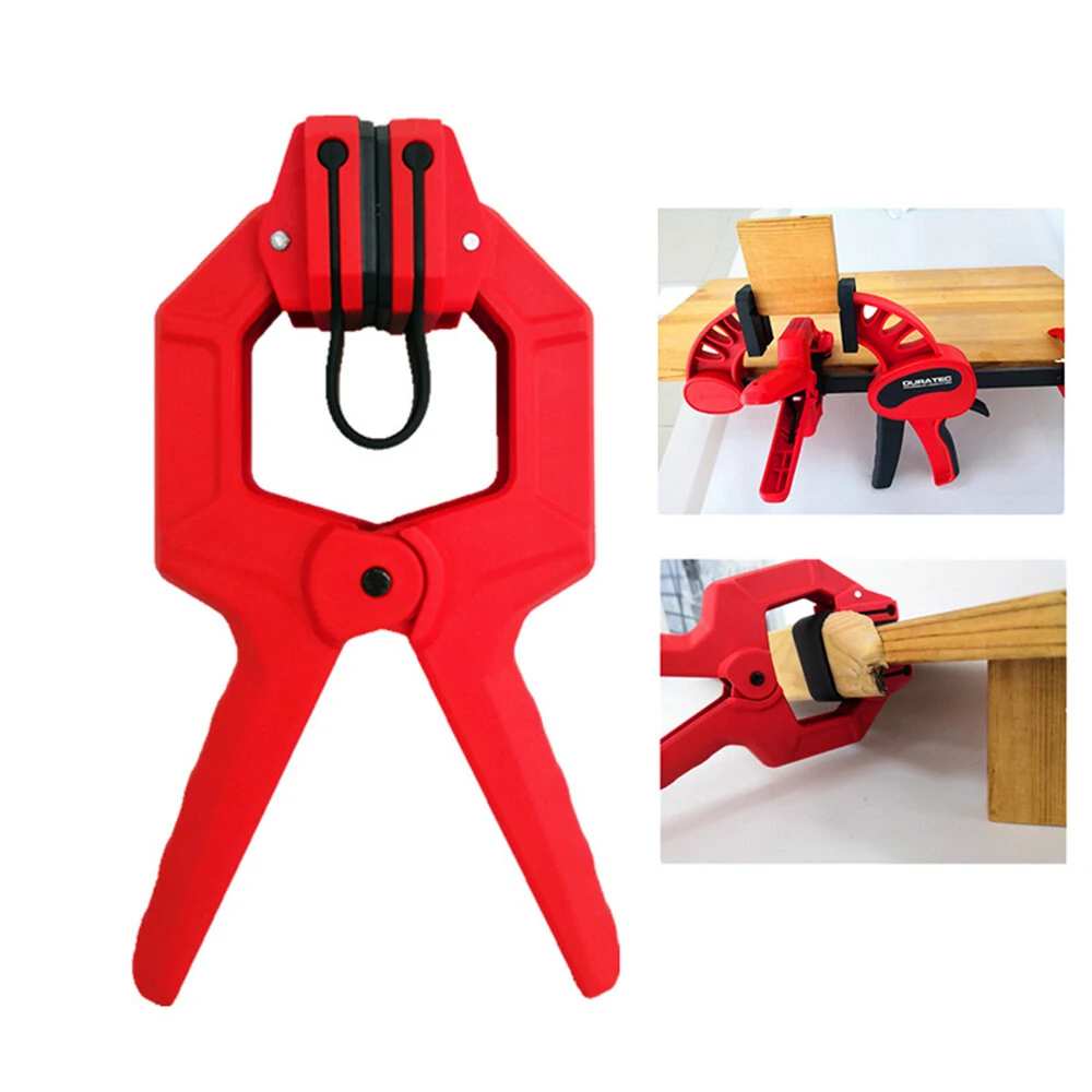 Single Hand F Clamp High Hardness Engineering Plastic G Style Design 50mm Maximum Opening Ideal for Woodworking and Model Aviation (image for) Single Hand F Clamp High Hardness Engineering Plastic G Style Design 50mm Maximum Opening Ideal for Woodworking and Model Aviation