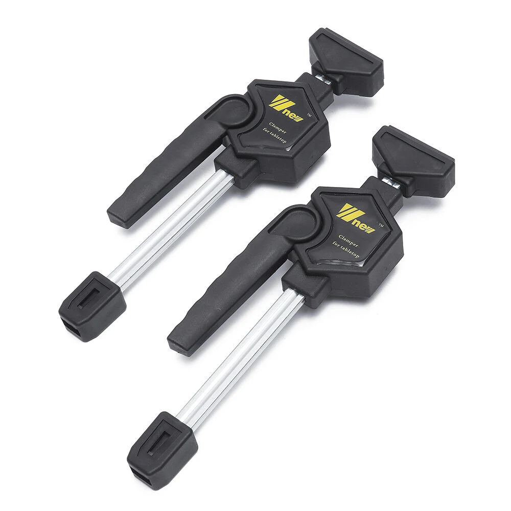 Wnew 2PCS/4PCS MFT Table Clamps Bench Dog Clamps Quick Ratchet Release Speed Squeeze Woodworking Clamp for Workbench 20mm Dog Hole (image for) Wnew 2PCS/4PCS MFT Table Clamps Bench Dog Clamps Quick Ratchet Release Speed Squeeze Woodworking Clamp for Workbench 20mm Dog Hole